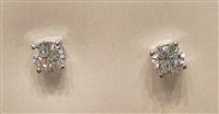 Orecchini Gazzola Punto Luce  in Oro bianco Zircone 2Z-OR-PL-W-PI6 - 2Z-OR-PL-W-PI6